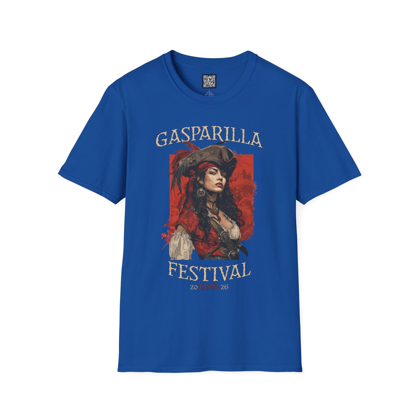 Gasparilla Pirate Festival Woman Pirate T-Shirt