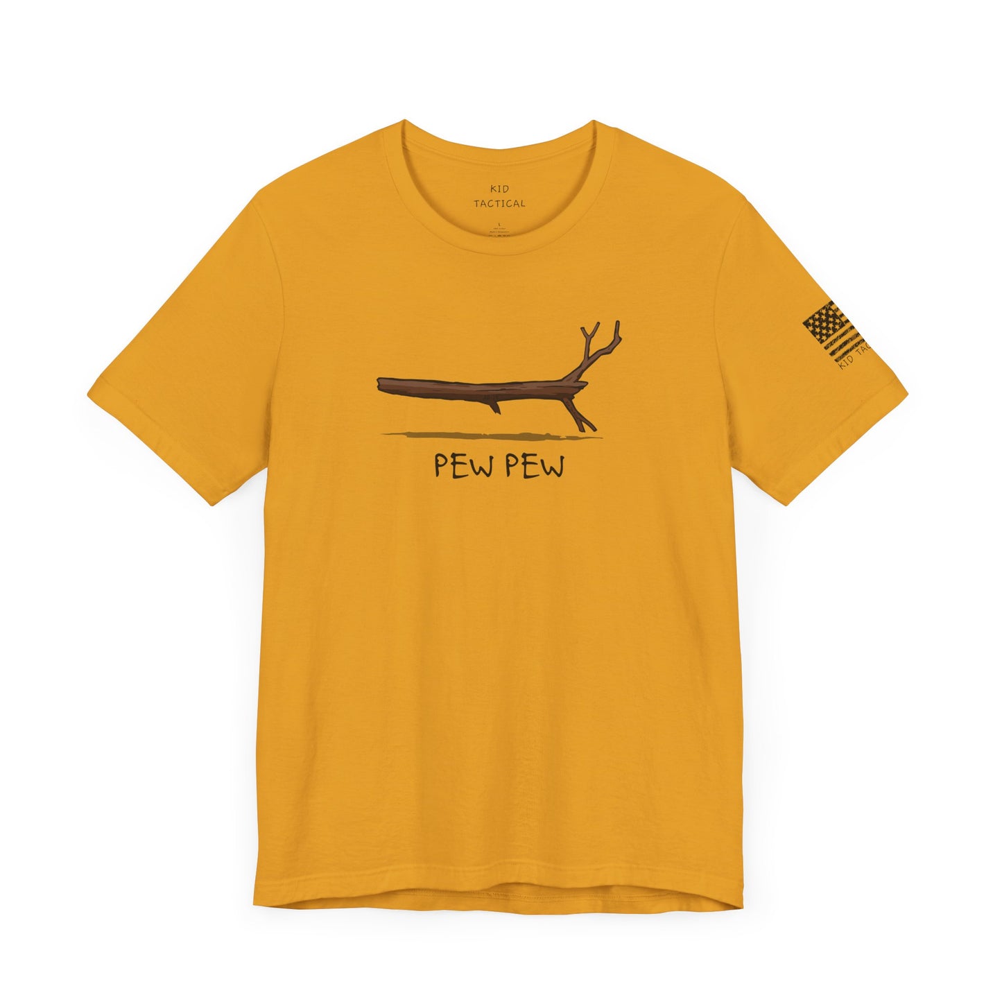 T-Shirt Kid Tactical Pew Pew Stick Funny Unisex Tee