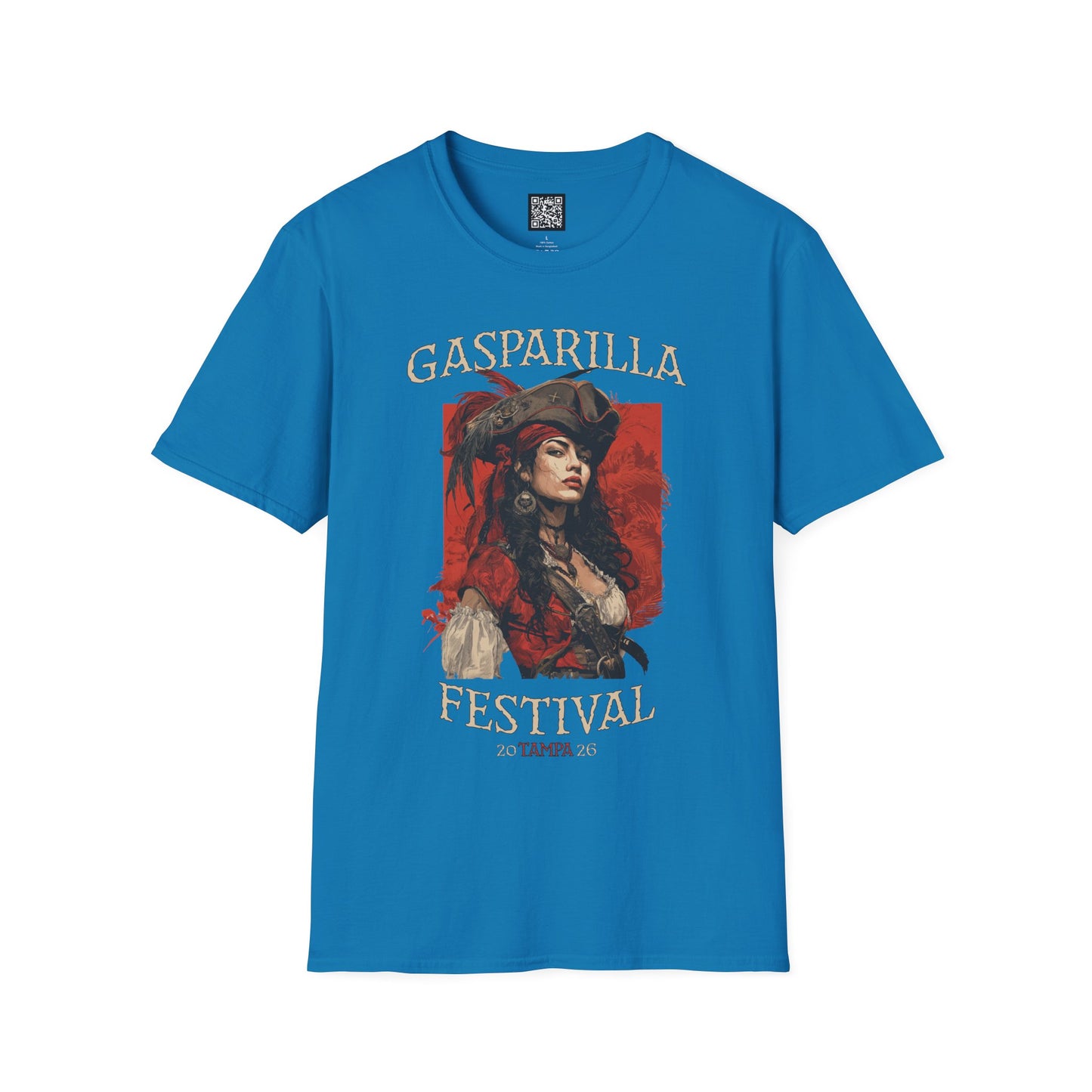 Gasparilla Pirate Festival Woman Pirate T-Shirt