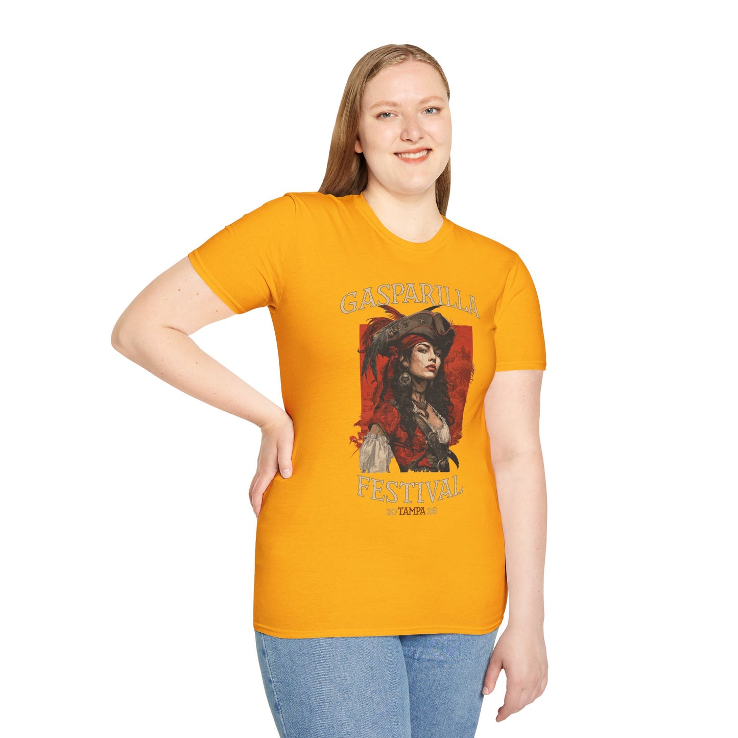 Gasparilla Pirate Festival Woman Pirate T-Shirt