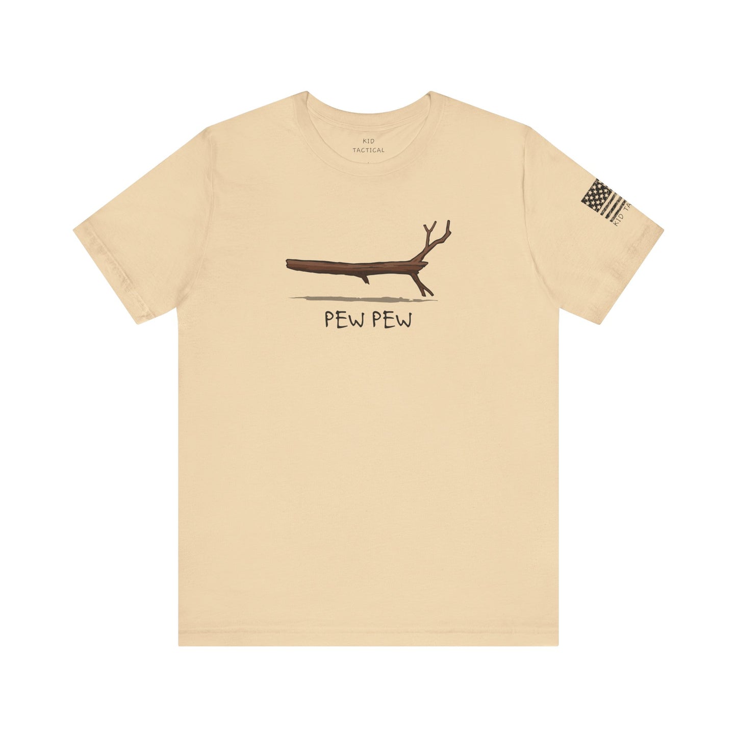 T-Shirt Kid Tactical Pew Pew Stick Funny Unisex Tee