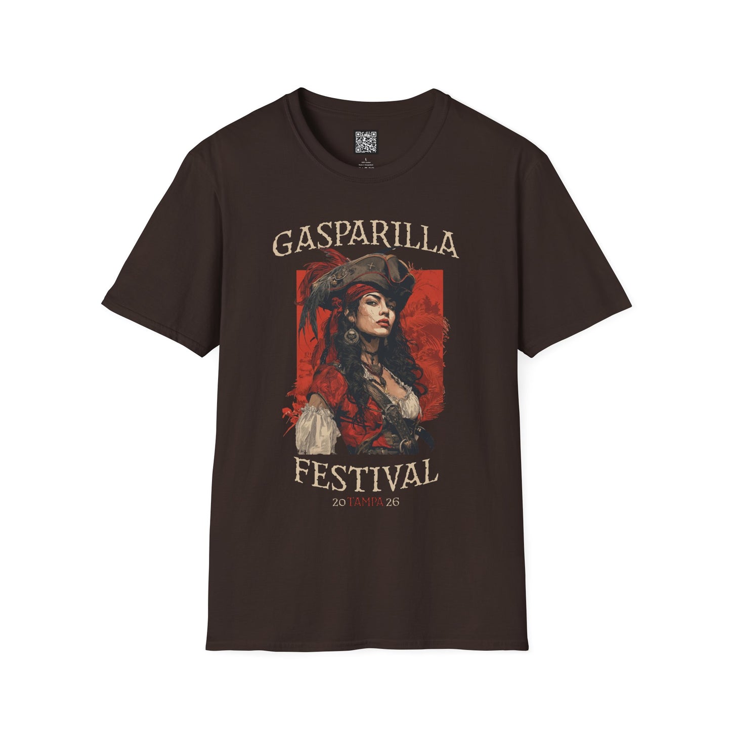 Gasparilla Pirate Festival Woman Pirate T-Shirt