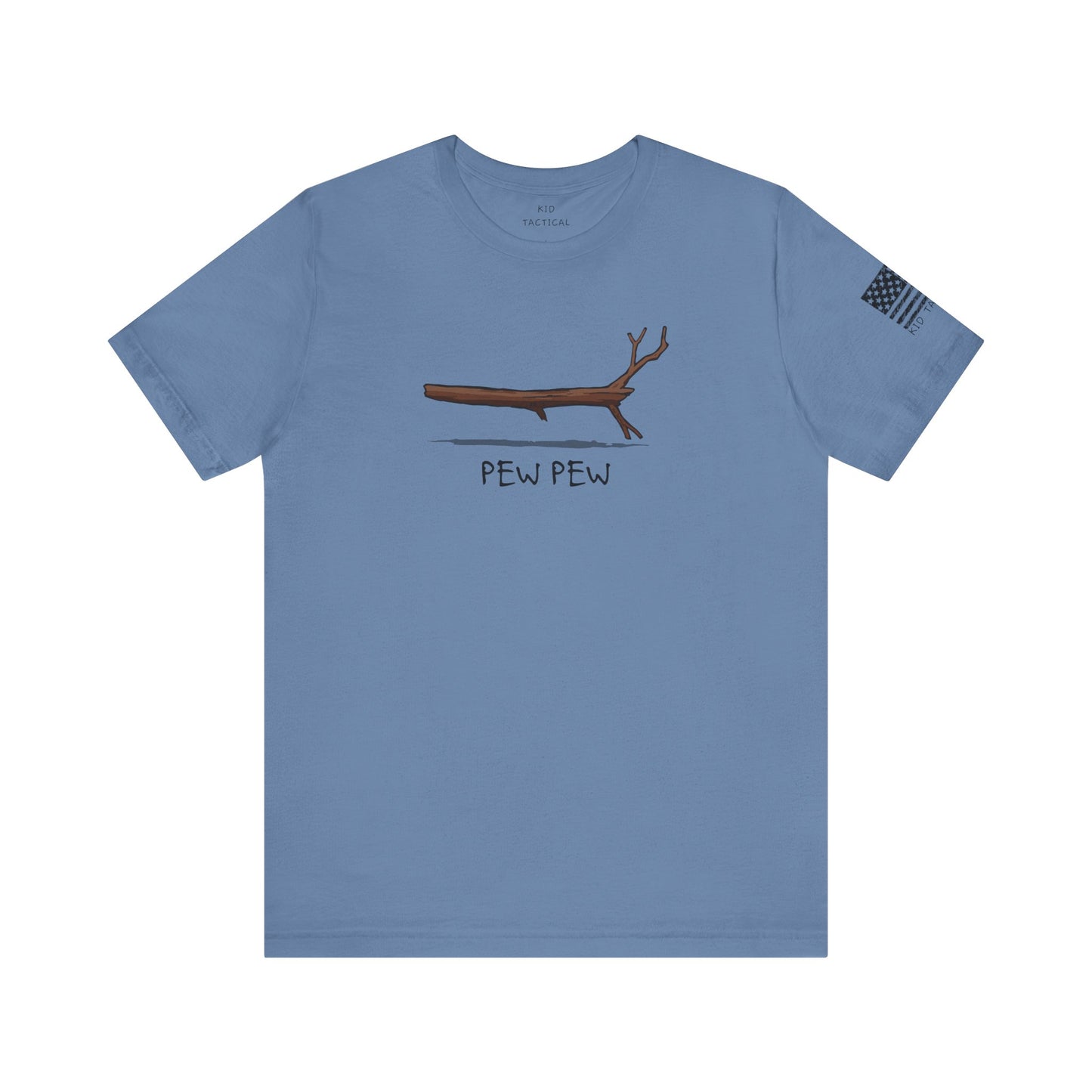 T-Shirt Kid Tactical Pew Pew Stick Funny Unisex Tee