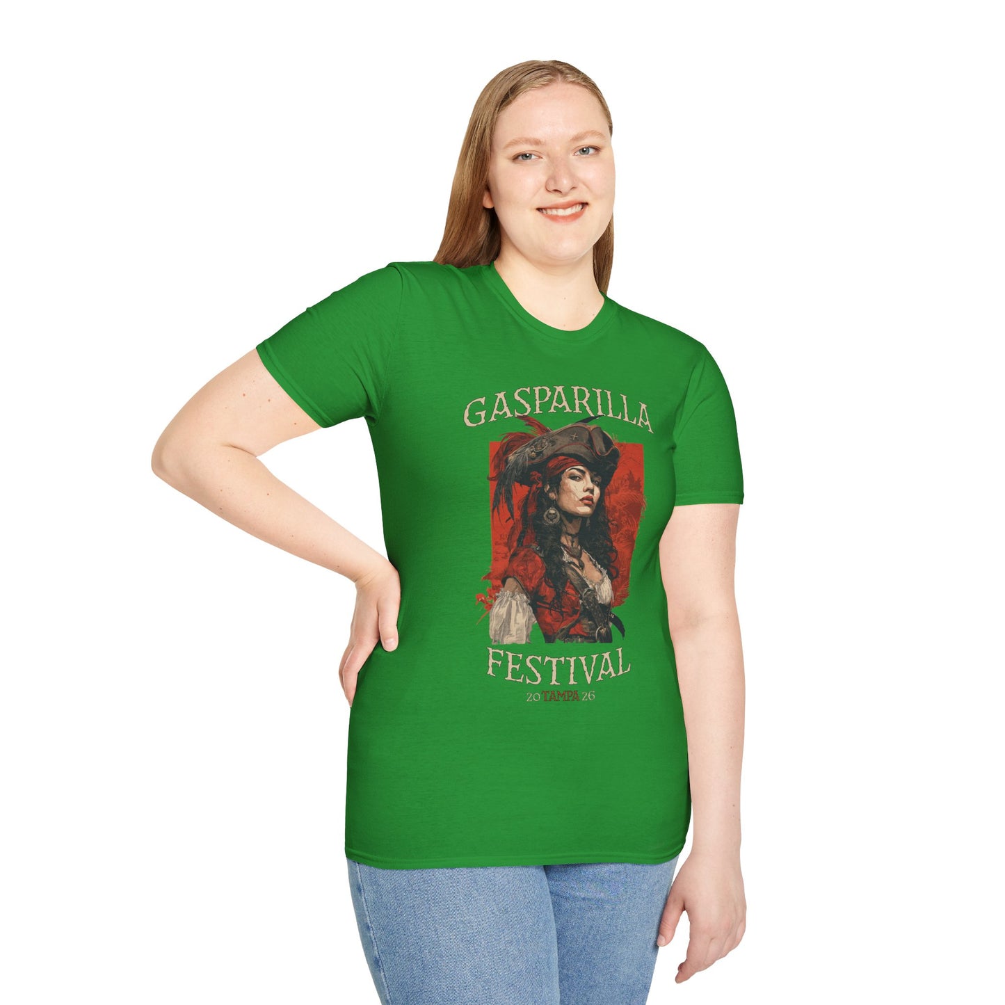 Gasparilla Pirate Festival Woman Pirate T-Shirt