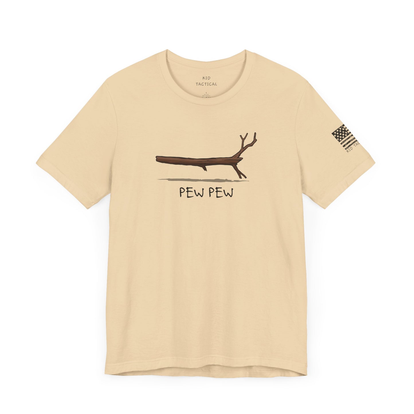 T-Shirt Kid Tactical Pew Pew Stick Funny Unisex Tee