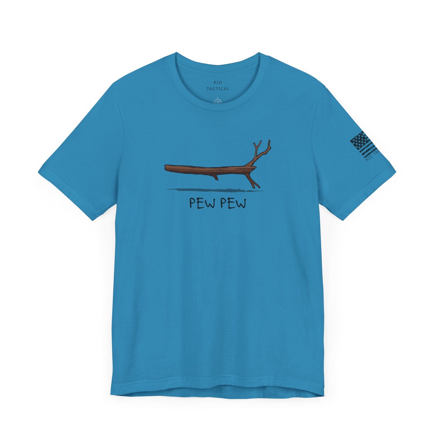 T-Shirt Kid Tactical Pew Pew Stick Funny Unisex Tee