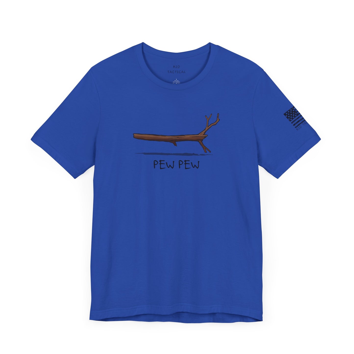 T-Shirt Kid Tactical Pew Pew Stick Funny Unisex Tee