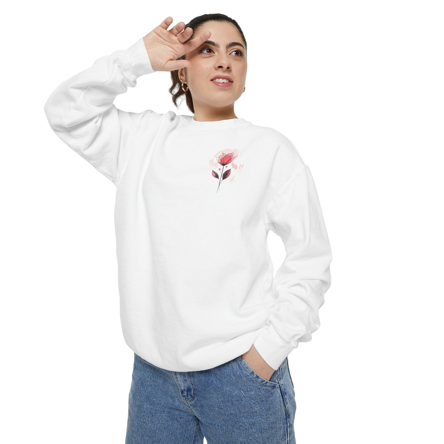 Valentine's Flower Sweatshirt