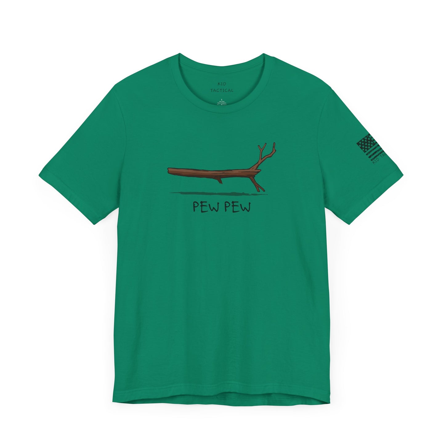 T-Shirt Kid Tactical Pew Pew Stick Funny Unisex Tee