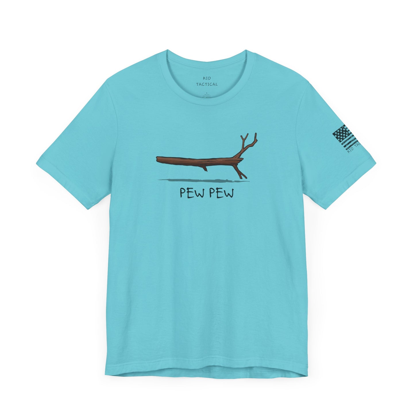 T-Shirt Kid Tactical Pew Pew Stick Funny Unisex Tee