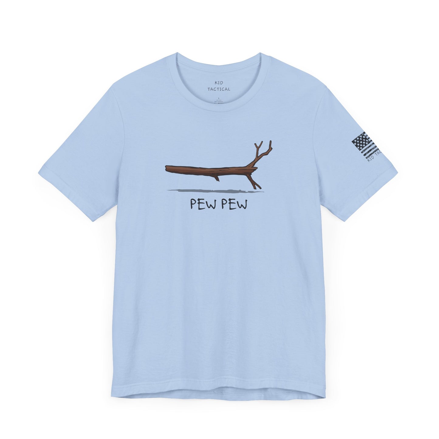 T-Shirt Kid Tactical Pew Pew Stick Funny Unisex Tee